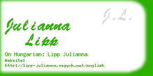 julianna lipp business card